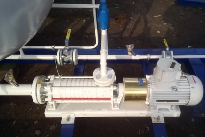 Electric pump for gas module