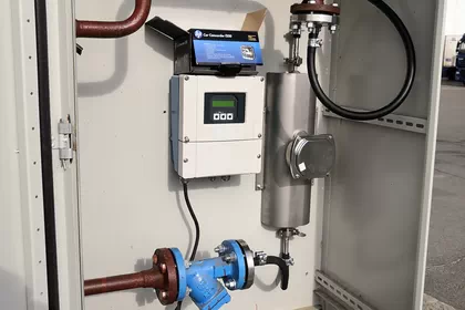 Installation of automatic liquefied gas consumption metering system LPG